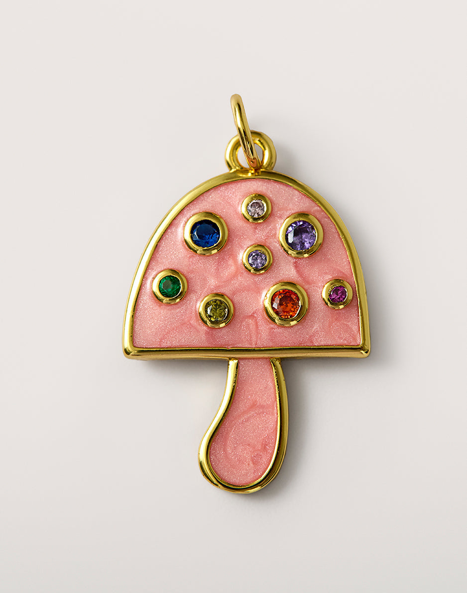 Pink Mushroom Charm: Pink