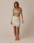 Dylan Gauze Sarong: Fatigue Stripe