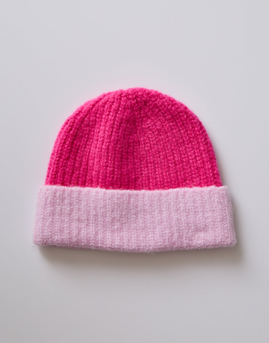 Darcy Wool Beanie: Hot Pink