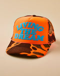 Living The Neon Dream Trucker: Orange w. Blue