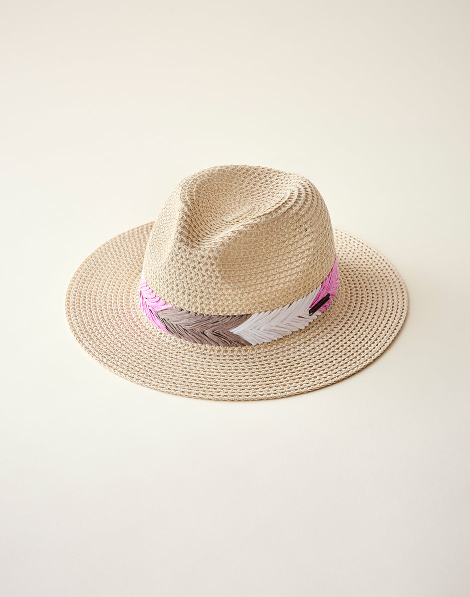 Farrah Packable Hat: Light Khaki