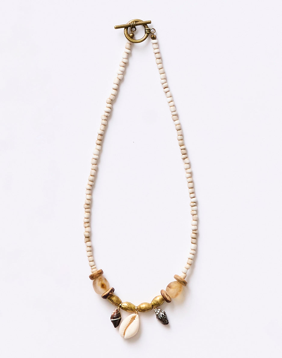 Seed Shell Necklace: Multi