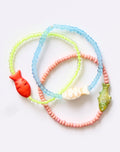 Seed Fish Bracelet Set: Multi