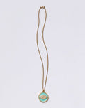 Enamel Eye Necklace: Tiffany Blue