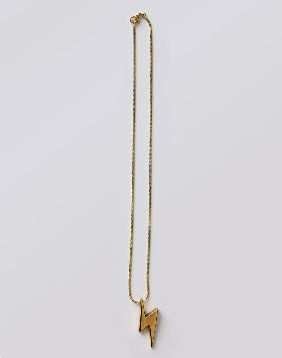 Bolt Necklace: Gold