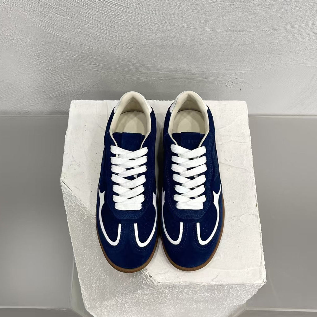 Alohas 490 Rife Sheen Blue Leather Sneakers