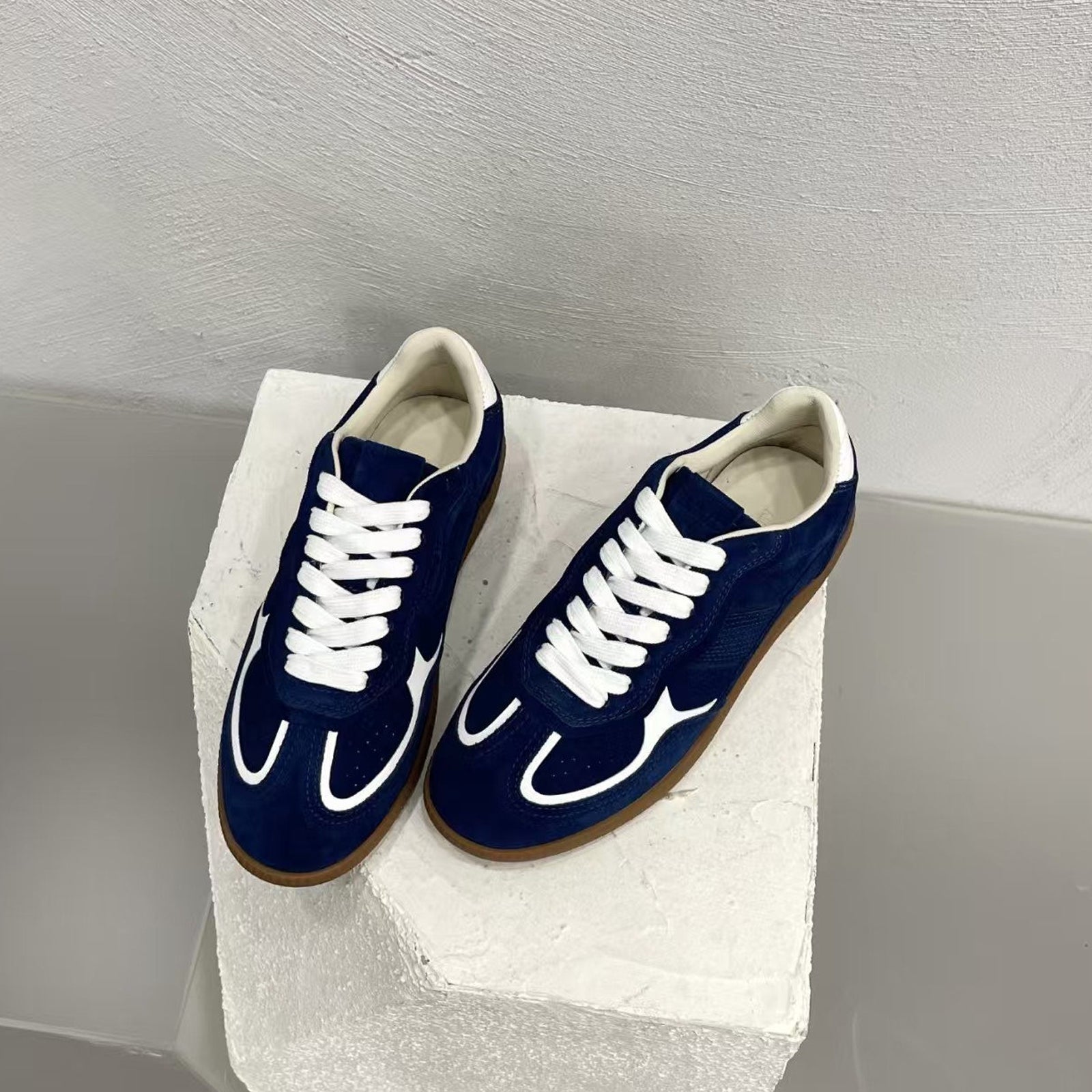 Alohas 490 Rife Sheen Blue Leather Sneakers