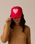 Classic Heart Trucker: Red